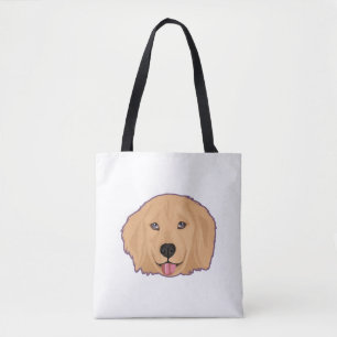 Golden Retriever Sticker    Tote Bag