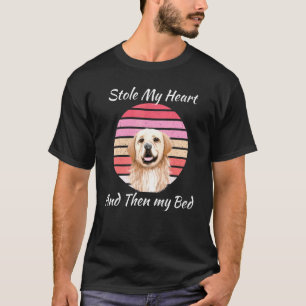 Golden Retriever Stole My Heart Mother Pet Dog Mum T-Shirt