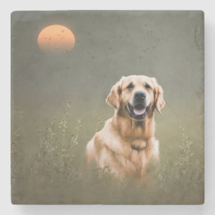 Golden Retriever Stone Coaster