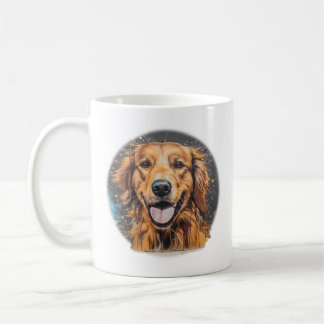 Golden Retriever Streetart Coffee Mug