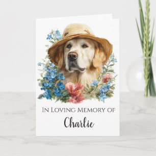 Golden Retriever Sympathy Card Pet Loss