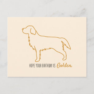 Golden Retriever Tissue Paper  Postcard