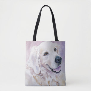 Golden retriever tote bag