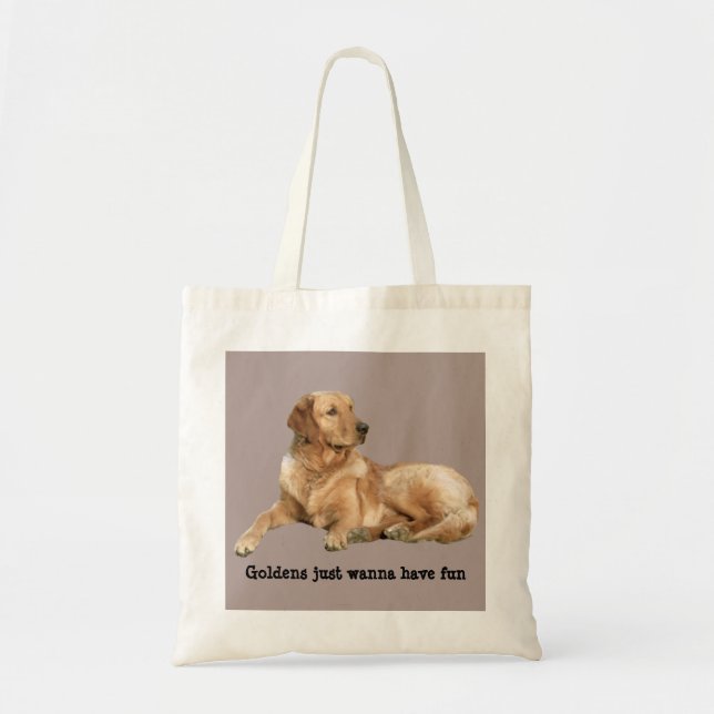 Golden Retriever Tote Bag (Front)
