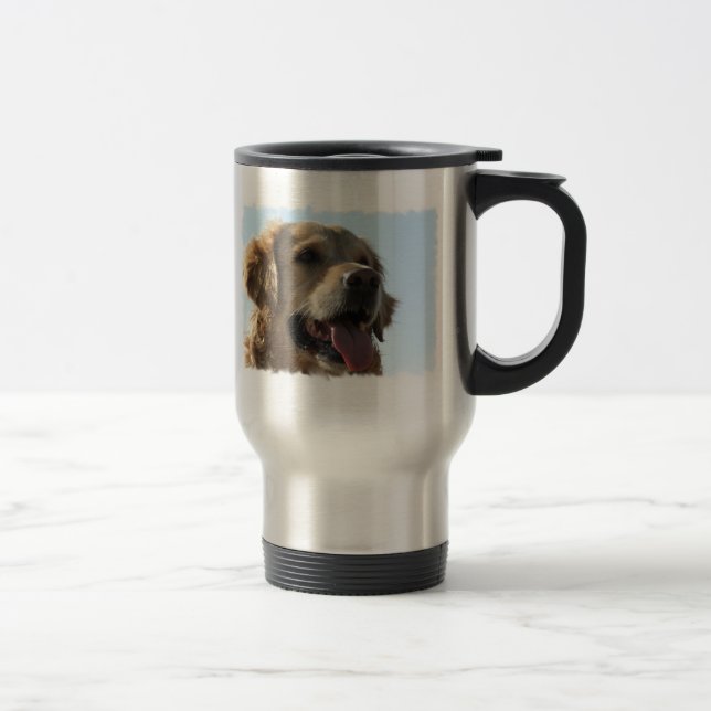Golden Retriever Travel Mug (Right)