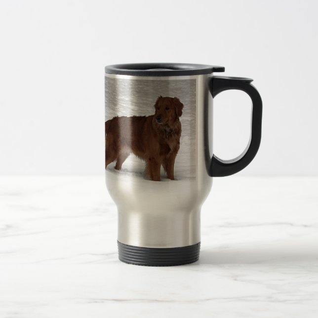 Golden Retriever Travel Mug (Right)