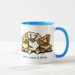 Golden Retriever Trio Personalised Mug
