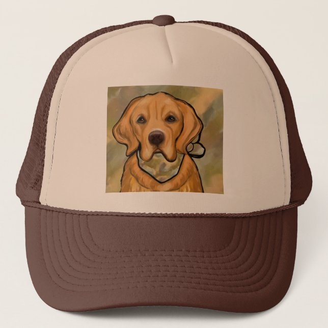 GOLDEN RETRIEVER TRUCKER HAT (Front)