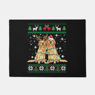 Golden retriever Ugly Christmas Dog Funny Christma Doormat
