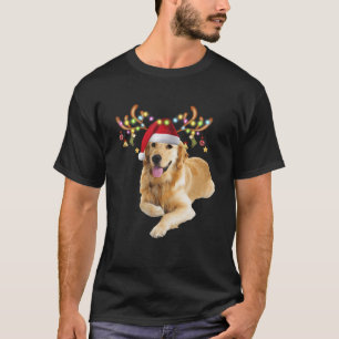 Golden Retriever Ugly Xmas Sweater Antlers Dog Lov