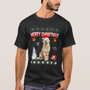 Golden Retriever Ugly Xmas Sweater Christmas Light