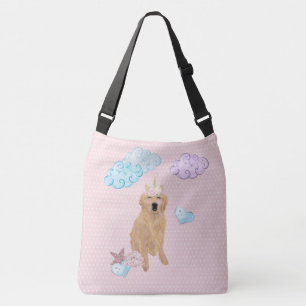 Golden Retriever Unicorn Crossbody Bag
