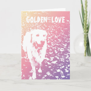 Golden Retriever VALENTINE'S DAY Greeting card