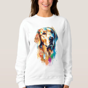 Golden Retriever Vibrant and Colourful Sweatshirt