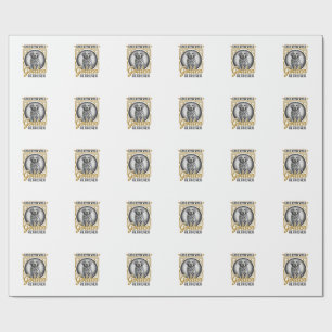 Golden Retriever Vintage Engraving Dog Lover Shirt Wrapping Paper