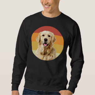 Golden Retriever Vintage Retro Face Dog Sweatshirt