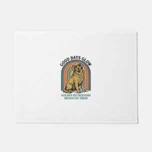Golden Retriever Vintage Shirt Retro Engraving Dog Doormat