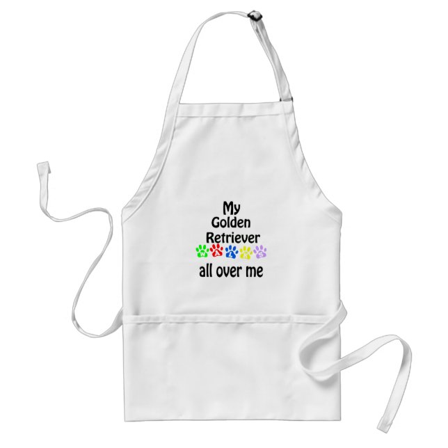 Golden Retriever Walks Apron (Front)