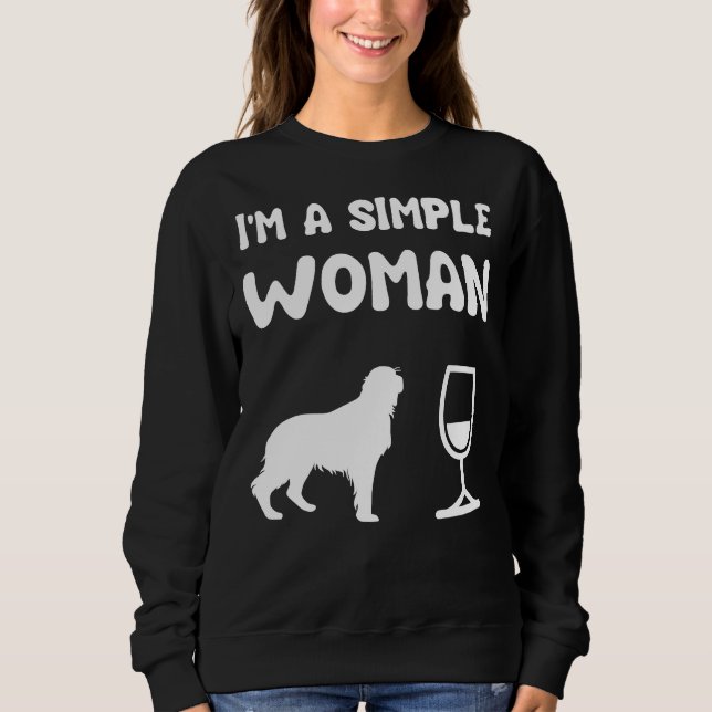 Golden Retriever Wine Sweatshirt (Front)