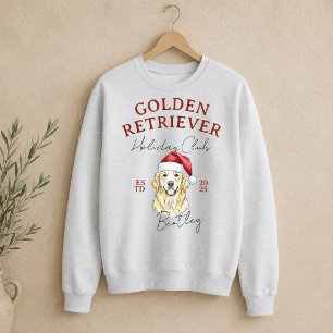 Golden Retriever Winter Holiday Club Sweatshirt