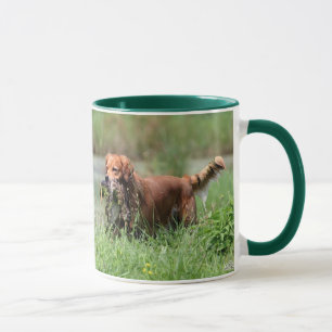 Golden Retriever with Duck Mug