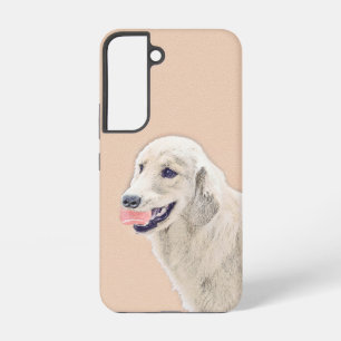 Golden Retriever with Tennis Ball Painting Dog Art Samsung Galaxy Case