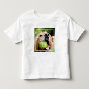 Golden Retriever With Tennis Ball Toddler T-Shirt