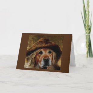 Golden Retriever Wonderful Face Card