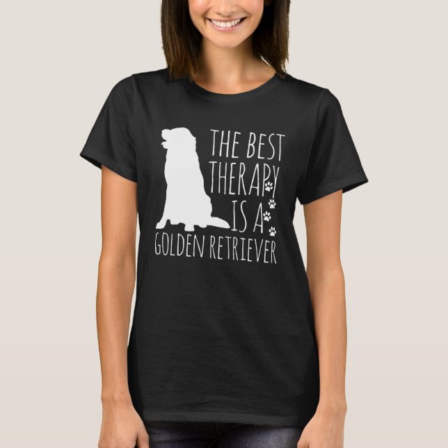 Golden Retrievers Are The Best Therapy Dog T-Shirt (Front)