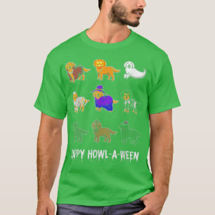 Golden Retrievers Dog Halloween Happy Scary Holida T-Shirt