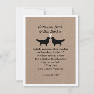 Golden Retrievers Wedding Invitation