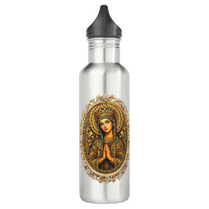 Golden Reverence Virgin Mary 710 Ml Water Bottle