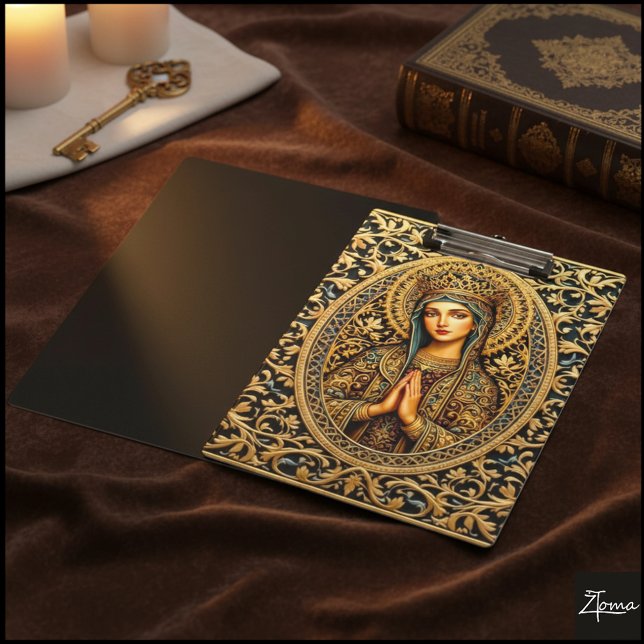 Golden Reverence Virgin Mary Clipboard (Creator Uploaded)
