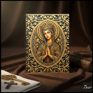 Golden Reverence Virgin Mary Notebook