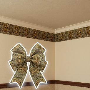 Golden Reverence Virgin Mary Satin Ribbon