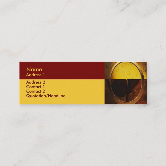 Golden Ring Business Card (Front)