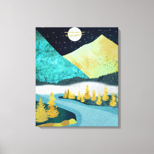 Golden River Canvas Print