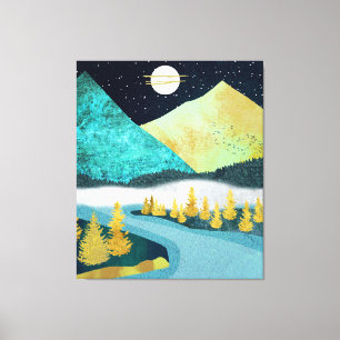 Golden River Canvas Print