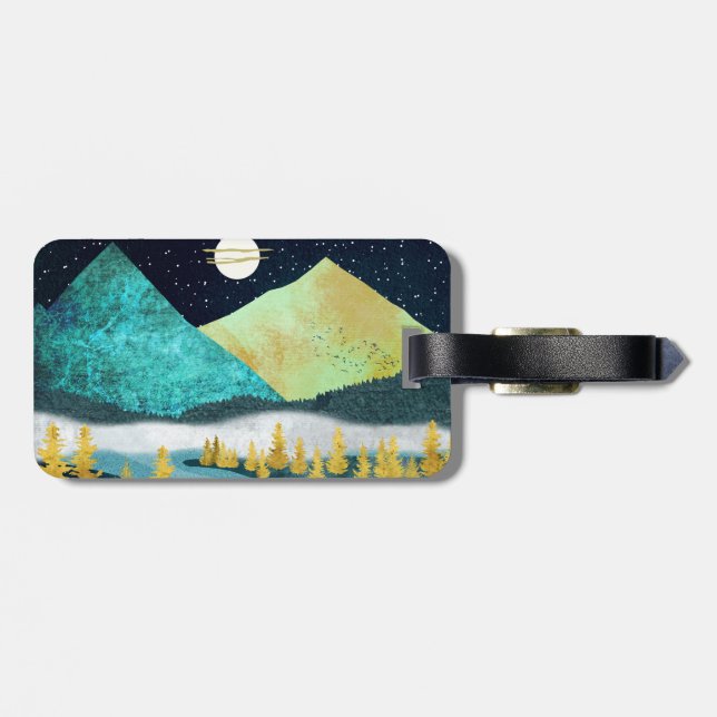 Golden River Luggage Tag (Back Horizontal)