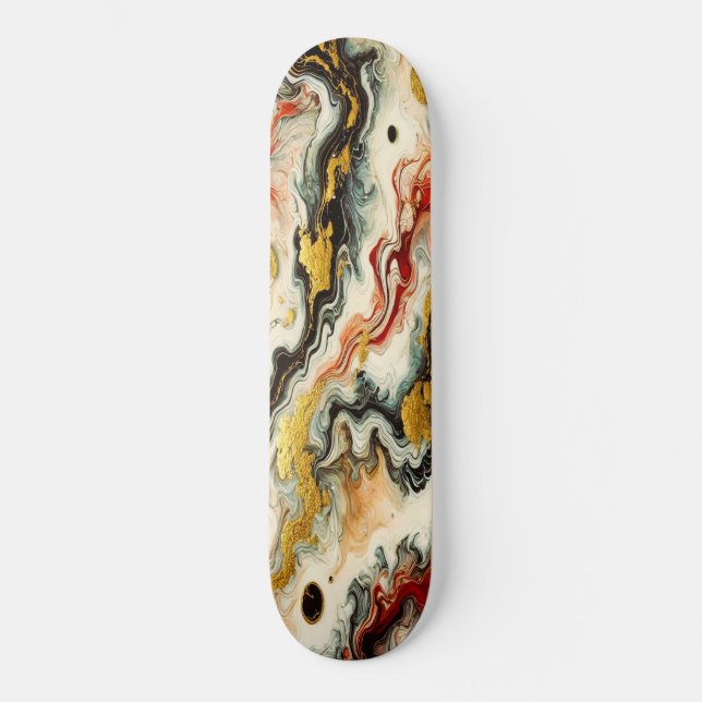 Golden rivers skateboard (Front)