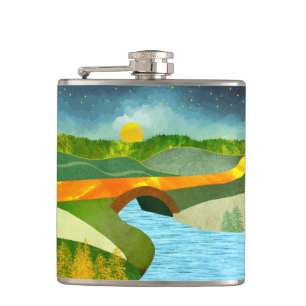 Golden Road Hip Flask