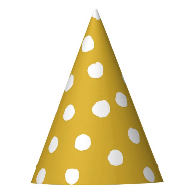 Golden Rod Dots Party Hat (Front)