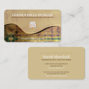 Golden Rolling Hills (pack 100) Business Appointment Card