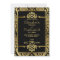 Golden Romance 1920s Art Deco Wedding Invitation