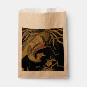 Golden Rooster Bird Japanese Classic Antique Favour Bags