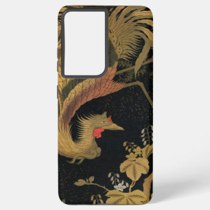 Golden Rooster Bird Japanese Classic Antique Samsung Galaxy Case