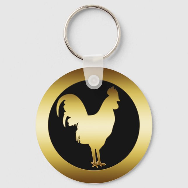 GOLDEN ROOSTER KEY RING (Front)