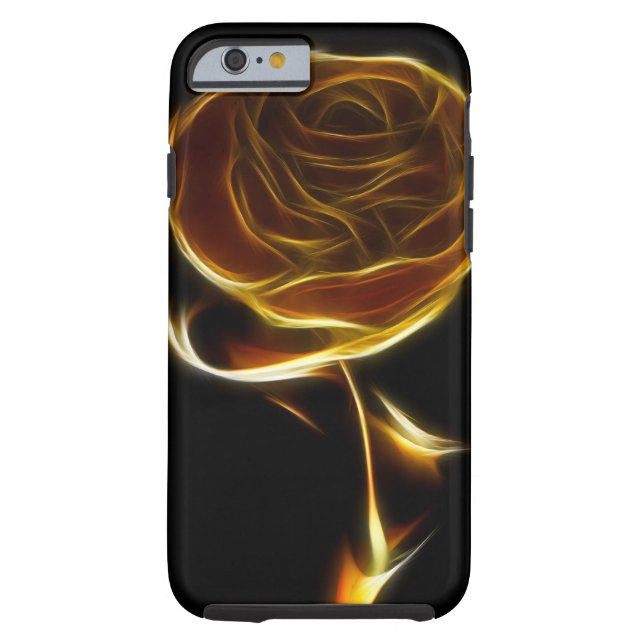 Golden Rose Designed with Vector Software Case-Mate iPhone Case (Back)