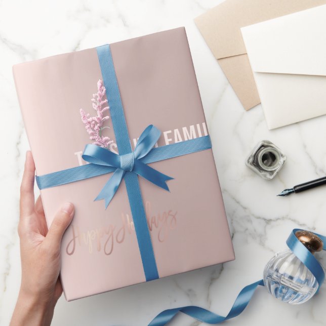 Golden rose elegance, Christmas party Wrapping Pap Wrapping Paper (Gifting)