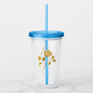 Golden rose ( gold rose ) acrylic tumbler